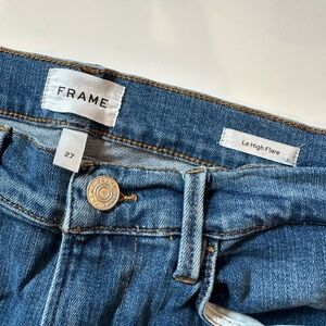 Frame Denim Blue Le High Flare Jeans